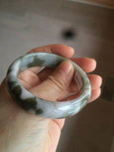 Load image into Gallery viewer, 51.5mm certified Type A 100% Natural green/purple/brown Jadeite Jade bangle N99-3774
