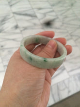 Load image into Gallery viewer, 50.5mm Certified type A 100% Natural sunny green/purple Jadeite Jade bangle L102-7278
