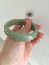 Load image into Gallery viewer, 56.7mm certified 100% Natural green/yellow/brown nephrite Hetian Jade bangle HE56-8451
