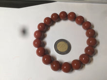 Load image into Gallery viewer, 10-11.9mm 100% natural red agate bracelet CB33
