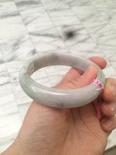 Load image into Gallery viewer, 57.8mm 100% natural certified light green/purple jadeite jade bangle X54-5927
