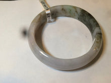 Load image into Gallery viewer, 58mm Certified Type A 100% Natural dark green purple brown Jadeite Jade bangle L135-4073
