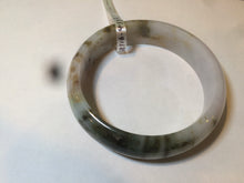 Load image into Gallery viewer, 58mm Certified Type A 100% Natural dark green purple brown Jadeite Jade bangle L135-4073
