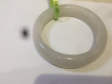 Load image into Gallery viewer, 58.2mm certified 100% Natural icy white nephrite hetian Jade bangle A60-7819 卖了
