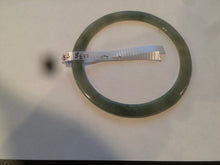 Load image into Gallery viewer, 58.5mm Type A 100% Natural icy light green super thin style Jadeite bangle L138
