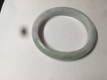 Load image into Gallery viewer, 57mm Certificated Type A 100% Natural green/white oval  jadeite jade bangle D89-7164
