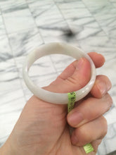 Load image into Gallery viewer, 52.4mm certified Type A 100% Natural light green/white/purple thin Jadeite Jade bangle Z98-7327
