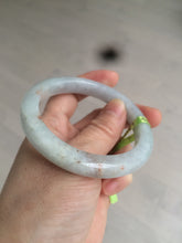 Load image into Gallery viewer, 54.5mm 100% natural Type A green/white with red floating flowers jadeite jade bangle AK3-1387
