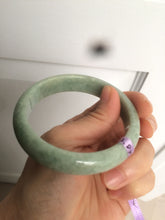 Load image into Gallery viewer, 59mm Certified Type A 100% Natural green jadeite jade bangle group AC38
