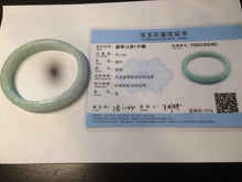 Load image into Gallery viewer, 52.4mm Certified 100% natural Type A light green oval jadeite jade bangle Y120-2491
