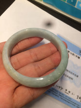 Load image into Gallery viewer, 52.4mm Certified 100% natural Type A light green oval jadeite jade bangle Y120-2491
