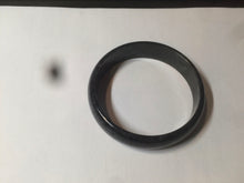 Load image into Gallery viewer, 52.8mm Certified Type A 100% Natural black (Wuji)Jadeite Jade bangle D94
