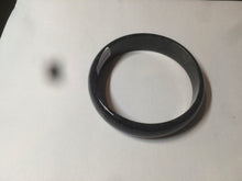 Load image into Gallery viewer, 52.8mm Certified Type A 100% Natural black (Wuji)Jadeite Jade bangle D94
