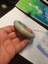 Load image into Gallery viewer, 55.8mm Certified type A 100% Natural green yellow Jadeite bangle Y121-2487

