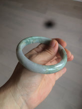 Load image into Gallery viewer, 58.5mm Certified Type A 100% Natural light green/purple jadeite jade bangle U128-9906
