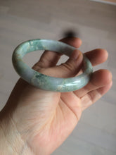 Load image into Gallery viewer, 58.5mm Certified Type A 100% Natural light green/purple jadeite jade bangle U128-9906
