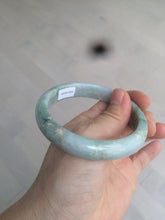 Load image into Gallery viewer, 58.5mm Certified Type A 100% Natural light green/purple jadeite jade bangle U128-9906
