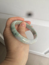 Load image into Gallery viewer, 58.5mm Certified Type A 100% Natural light green/purple jadeite jade bangle U128-9906
