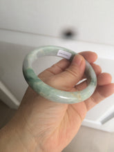 Load image into Gallery viewer, 58.5mm Certified Type A 100% Natural light green/purple jadeite jade bangle U128-9906
