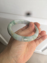 Load image into Gallery viewer, 58.5mm Certified Type A 100% Natural light green/purple jadeite jade bangle U128-9906
