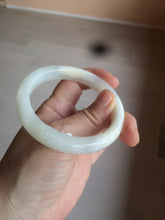 Load image into Gallery viewer, 54.4mm certified 100% Natural white/beige nephrite Hetian Jade bangle HE48-7870

