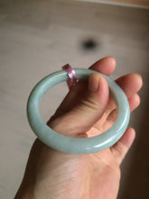 Load image into Gallery viewer, 51.2mm certificated Type A 100% Natural light green/blue/red Jadeite Jade bangle C4804
