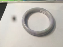 Load image into Gallery viewer, 58.1mm 100% natural type A certified light green/purple jadeite jade bangle AQ5-0684
