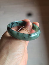 Load image into Gallery viewer, 51mm certified Type A 100% Natural green/blue oval Jadeite Jade bangle AQ41-2254
