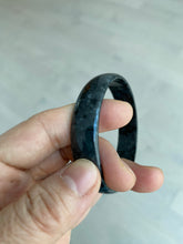 Load image into Gallery viewer, 52.8mm Certified Type A 100% Natural black (Wuji)Jadeite Jade bangle D94
