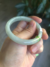 Load image into Gallery viewer, 50.8mm certified Type A 100% Natural light green Jadeite Jade bangle M38-5950
