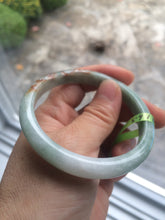 Load image into Gallery viewer, 54.6mm Type A 100% Natural white/green/red Jadeite Jade bangle N76
