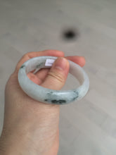 Load image into Gallery viewer, 50.8mm certified type A 100% Natural light green white oval Jadeite Jade bangle AB86-2856
