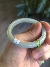 Load image into Gallery viewer, 50.8mm certified Type A 100% Natural light green Jadeite Jade bangle M38-5950
