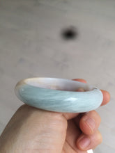 Load image into Gallery viewer, 57.8mm 100% certified natural  light green/blue/yellow jadeite jade bangle S27-3228
