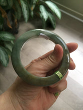 Load image into Gallery viewer, Sold! please don&#39;t order. Thanks 56mm  certified 100% natural Type A dark green/gray/brown  jadeite jade bangle Y84-7333
