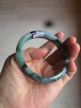 Load image into Gallery viewer, 59mm Certified Type A 100% Natural green black blue Jadeite Jade bangle AQ42-2259
