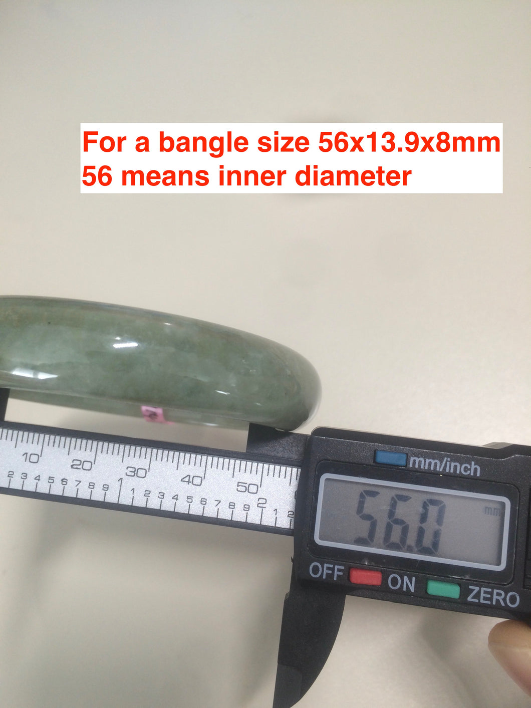 How to read the size for a bangle