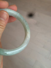 Load image into Gallery viewer, 54mm certified Type A 100% Natural watery sunny green/white  jadeite jade bangle AB78-5444
