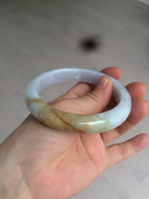 Load image into Gallery viewer, 62mm certified Type A 100% Natural green/white/purple/brown Jadeite Jade bangle X94-0576
