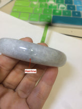 Load image into Gallery viewer, 57.4mm 100% natural Type A light green style jadeite jade bangle AB36-8519
