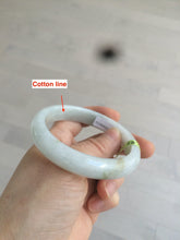 Load image into Gallery viewer, 56mm certified type A 100% Natural light green/white/brown Jadeite Jade bangle R89-0275
