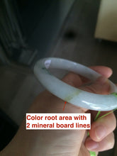 Load image into Gallery viewer, 57.6mm certified Type A 100% Natural green/yellow/white jadeite Jade bangle AB28-0276
