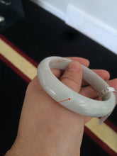 Load image into Gallery viewer, 56.7mm Certified Type A 100% Natural light green Jadeite Jade bangle N7-6528
