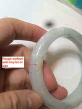 Load image into Gallery viewer, 57.5mm Certified Type A 100% Natural icy green/white Jadeite Jade bangle AT20-1351
