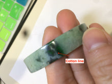 Load image into Gallery viewer, 50.6mm Certified type A 100% Natural apple green Jadeite Jade bangle AH41-7281
