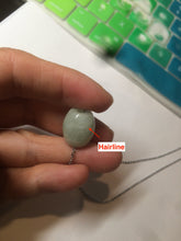 Load image into Gallery viewer, 卖完了 14.1x13.2mm Type A 100% Natural light green Jadeite Jade LuluTong (Every road is smooth) pendant C36
