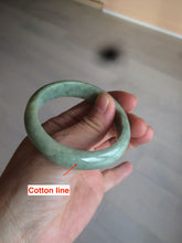 Load image into Gallery viewer, 51mm certified Type A 100% Natural green Jadeite Jade bangle X118-7752
