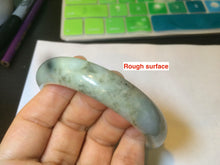 Load image into Gallery viewer, 56mm 100% natural Type A light green jadeite jade bangle Z108
