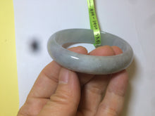 Load image into Gallery viewer, 50mm Certified Type A 100% Natural icy light green oval Jadeite Jade bangle N59-3920
