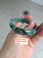 Load image into Gallery viewer, 51mm certified Type A 100% Natural green/blue oval Jadeite Jade bangle AQ41-2254
